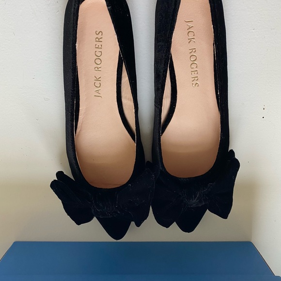 Jack Rogers Debra Ballet Flats - Velvet - Size 8M - Picture 2 of 5